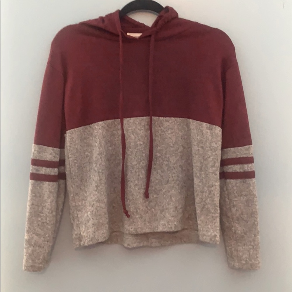 Very soft, long sleeve hooded shirt